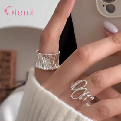 Retro- Fingerring 925 Sterlingsilber
