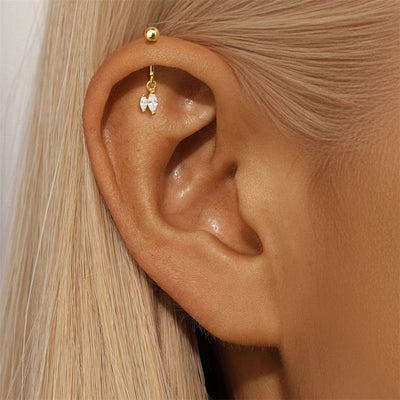 Piercing-Ohrring für Damen, S925 Sterlingsilber