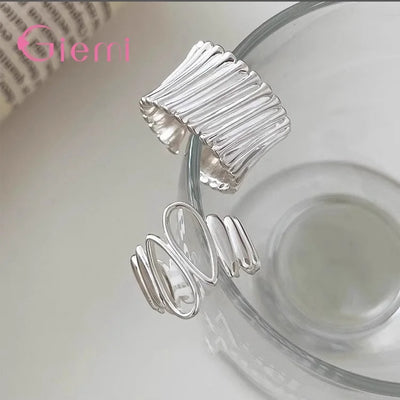 Retro- Fingerring 925 Sterlingsilber