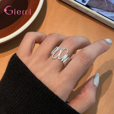Retro- Fingerring 925 Sterlingsilber