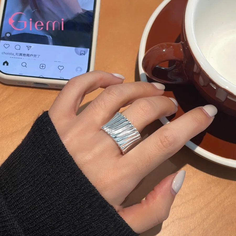 Retro- Fingerring 925 Sterlingsilber