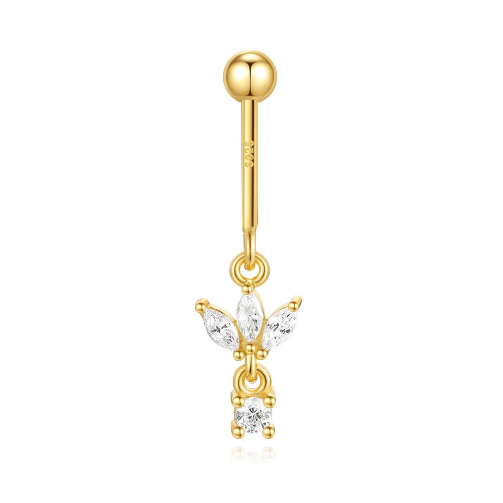 Piercing-Ohrring für Damen, S925 Sterlingsilber