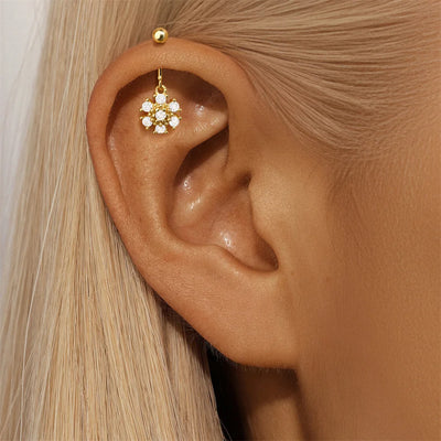 Piercing-Ohrring für Damen, S925 Sterlingsilber