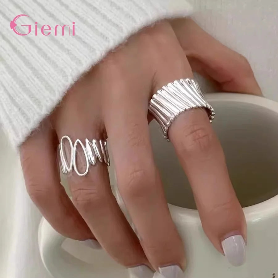 Retro- Fingerring 925 Sterlingsilber