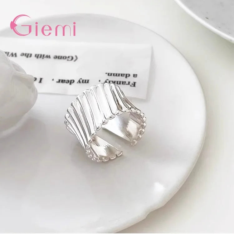 Retro- Fingerring 925 Sterlingsilber