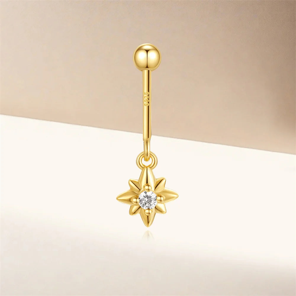 Piercing-Ohrring für Damen, S925 Sterlingsilber