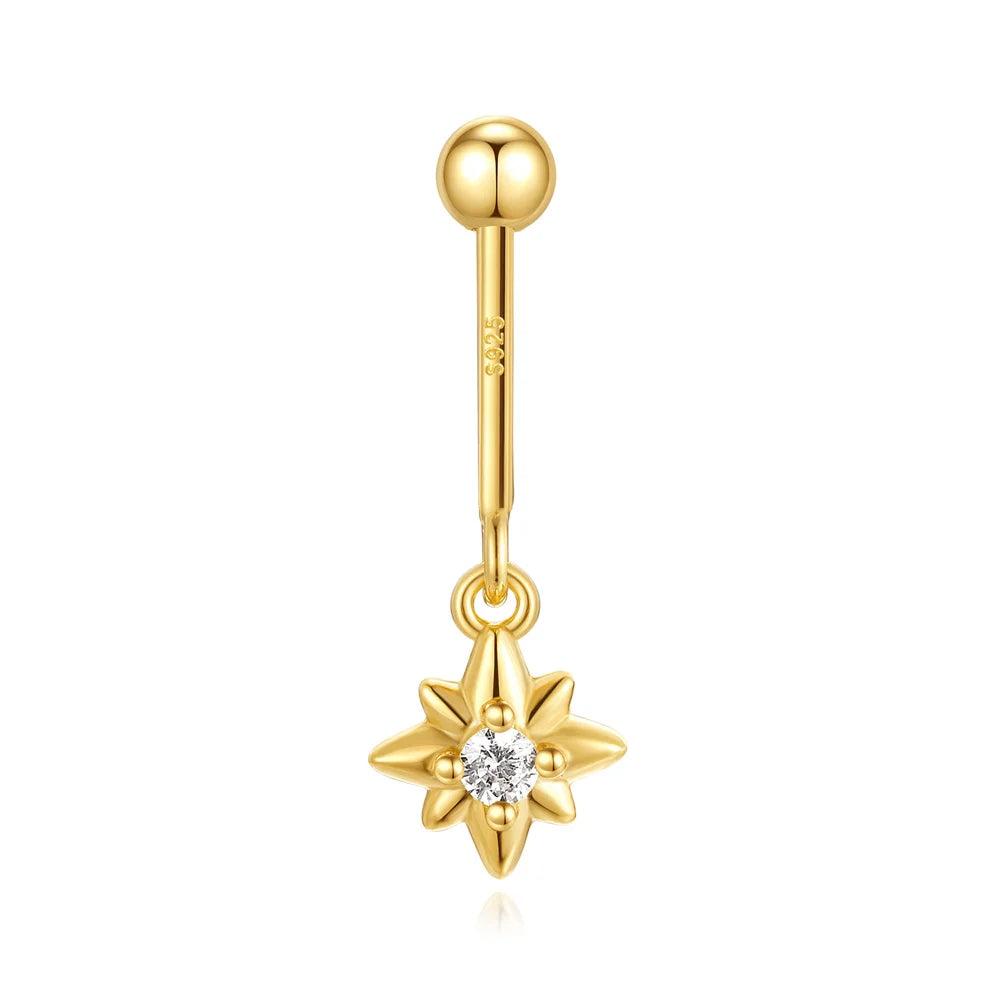 Piercing-Ohrring für Damen, S925 Sterlingsilber