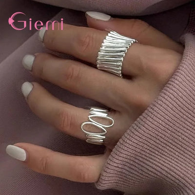 Retro- Fingerring 925 Sterlingsilber